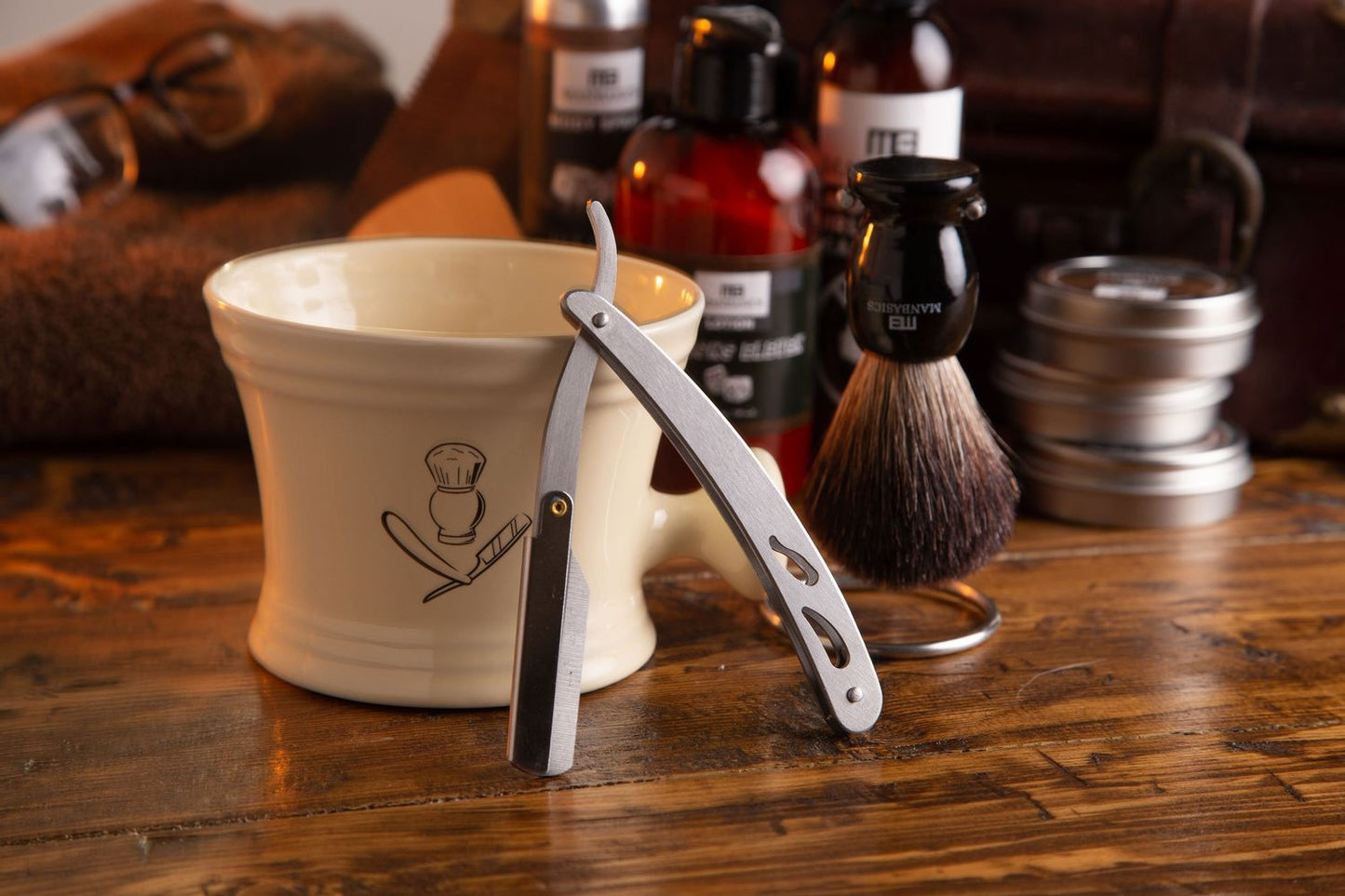 Straight Razor - Stainless Steel Razor and Razor Blades